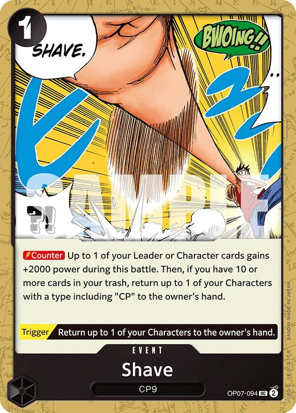 Shave OP07-094 card from 500 Years in the Future