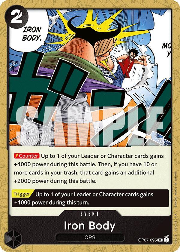 Iron Body OP07-095 card from 500 Years in the Future