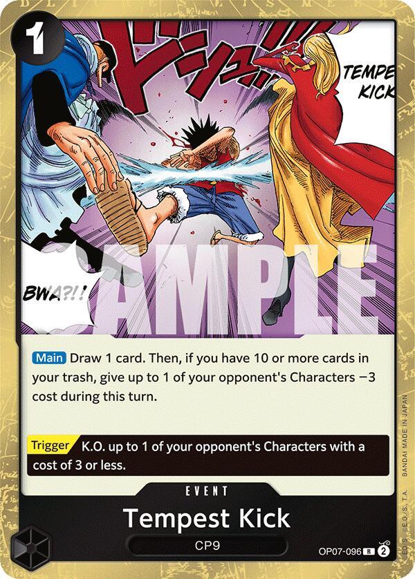 Tempest Kick OP07-096 card from 500 Years in the Future