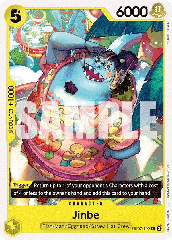 Jinbe OP07-102 card from 500 Years in the Future