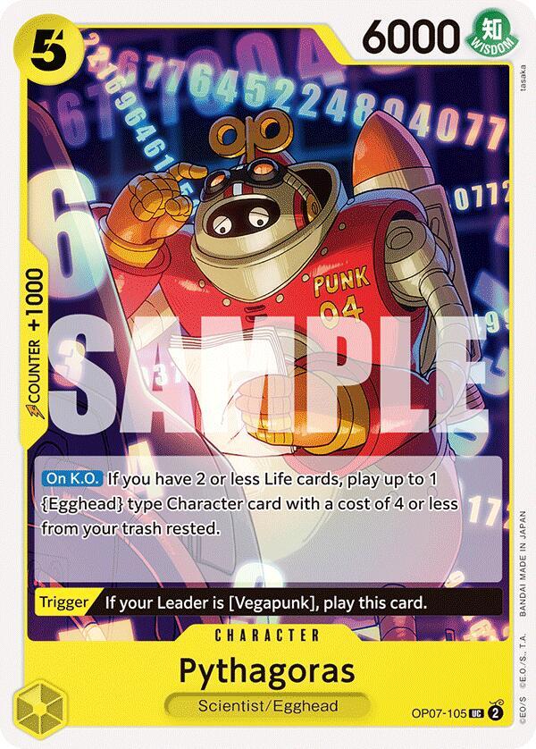 Pythagoras OP07-105 card from 500 Years in the Future