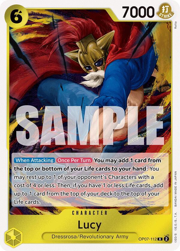 Lucy OP07-112 card from 500 Years in the Future
