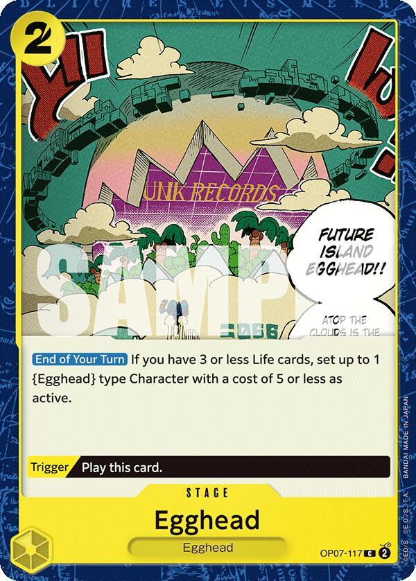 Egghead OP07-117 card from 500 Years in the Future