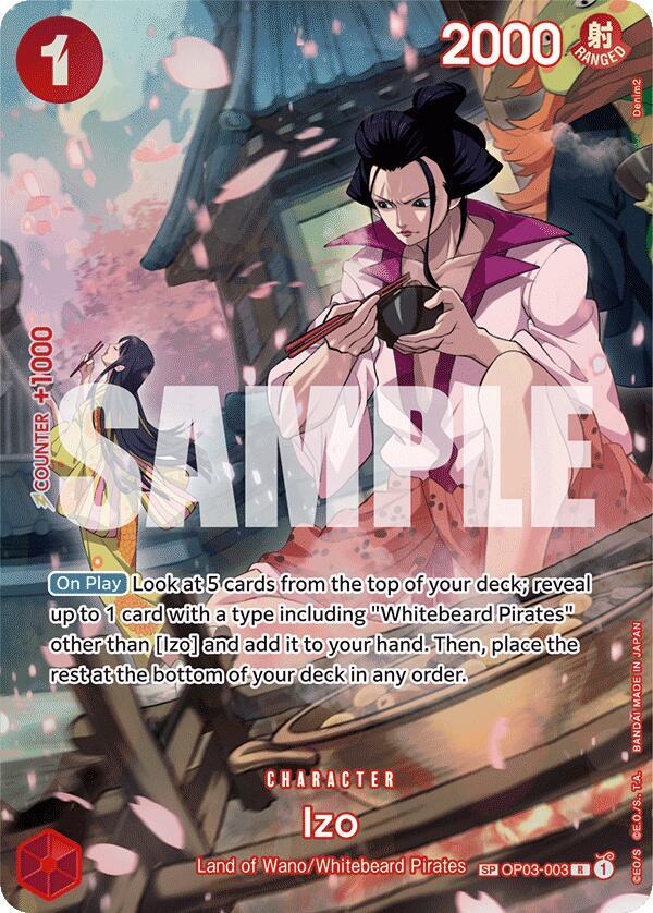 Izo (SP) OP03-003 card from 500 Years in the Future
