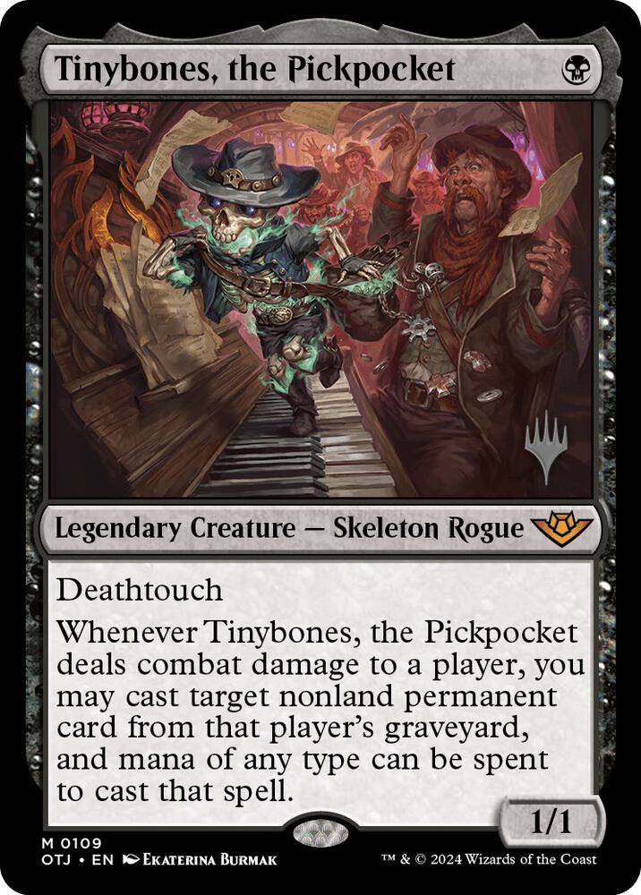 Tinybones, the Pickpocket 109 card from Promo Pack: Outlaws of Thunder Junction