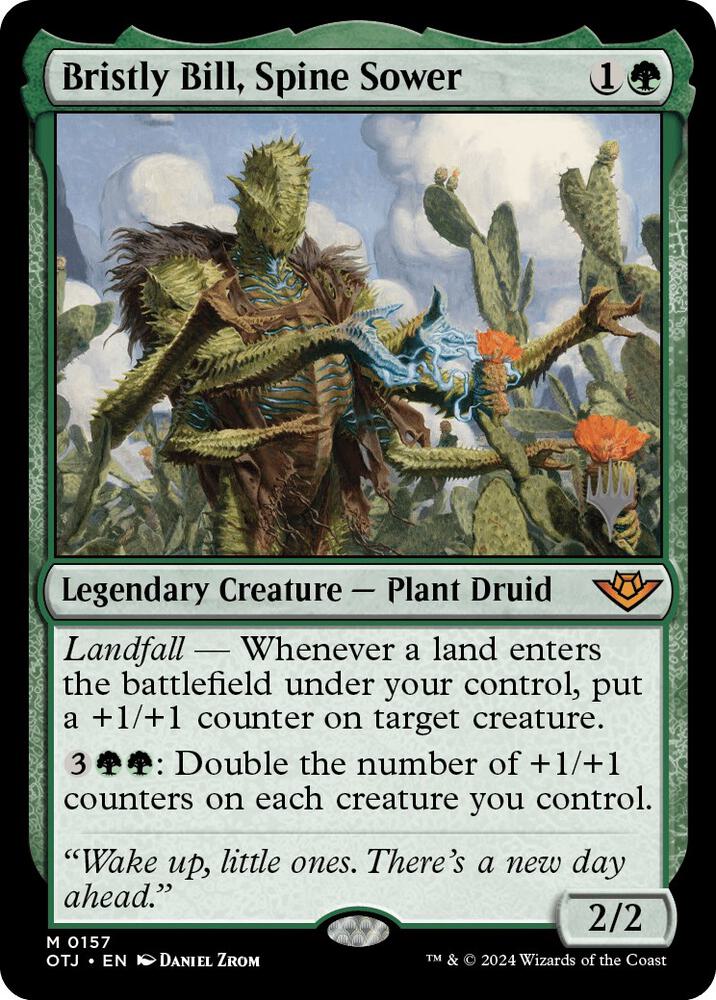 Bristly Bill, Spine Sower 157 card from Promo Pack: Outlaws of Thunder Junction