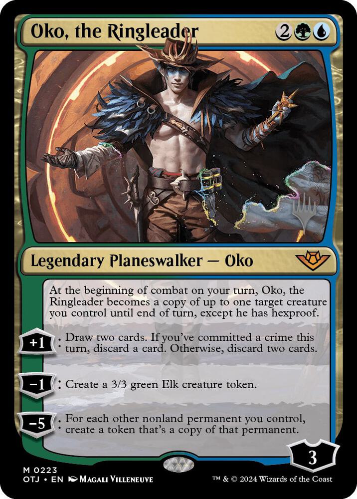 Oko, the Ringleader 223 card from Promo Pack: Outlaws of Thunder Junction