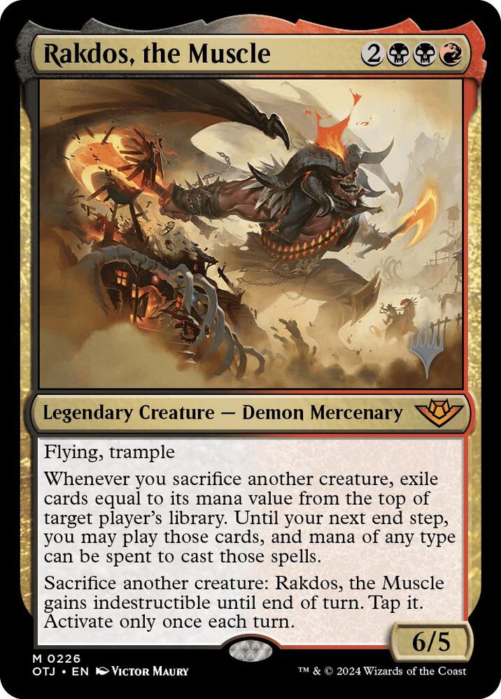 Rakdos, the Muscle 226 card from Promo Pack: Outlaws of Thunder Junction