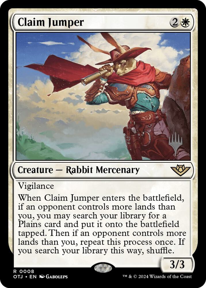 Claim Jumper 8 card from Promo Pack: Outlaws of Thunder Junction