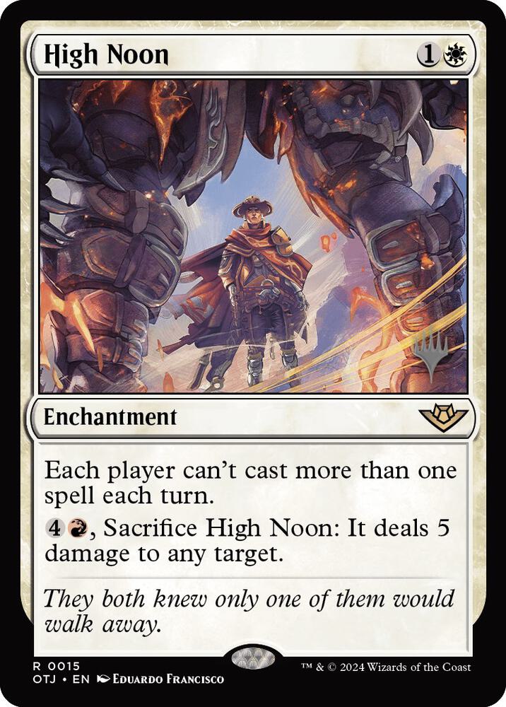 High Noon 15 card from Promo Pack: Outlaws of Thunder Junction