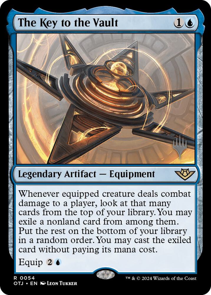 The Key to the Vault 54 card from Promo Pack: Outlaws of Thunder Junction