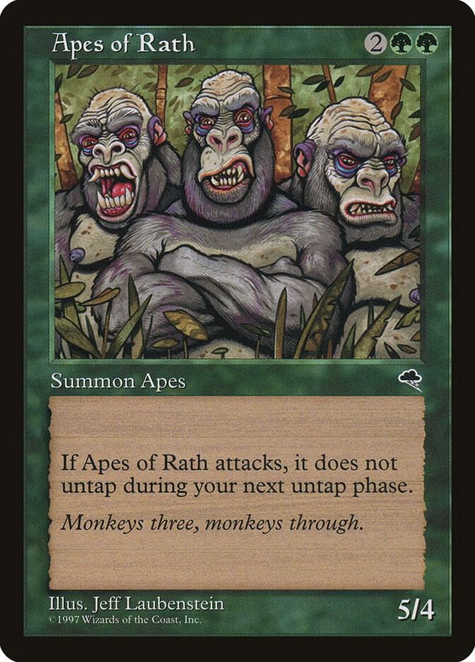 Apes of Rath 214 card from Tempest
