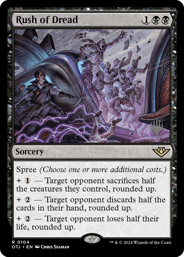 Rush of Dread 104 card from Promo Pack: Outlaws of Thunder Junction