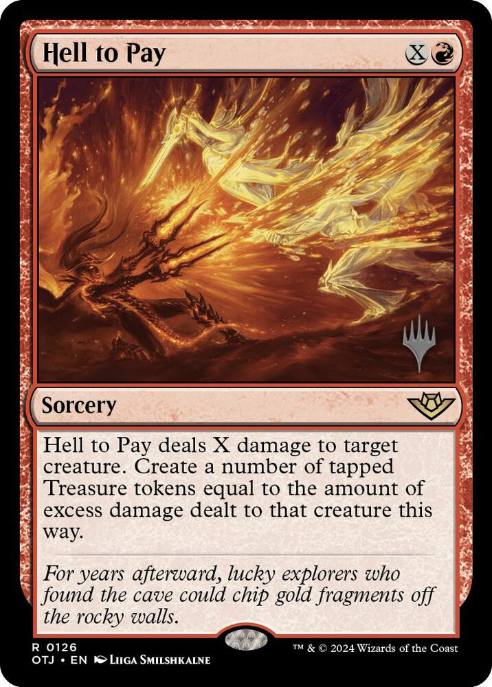 Hell to Pay 126 card from Promo Pack: Outlaws of Thunder Junction