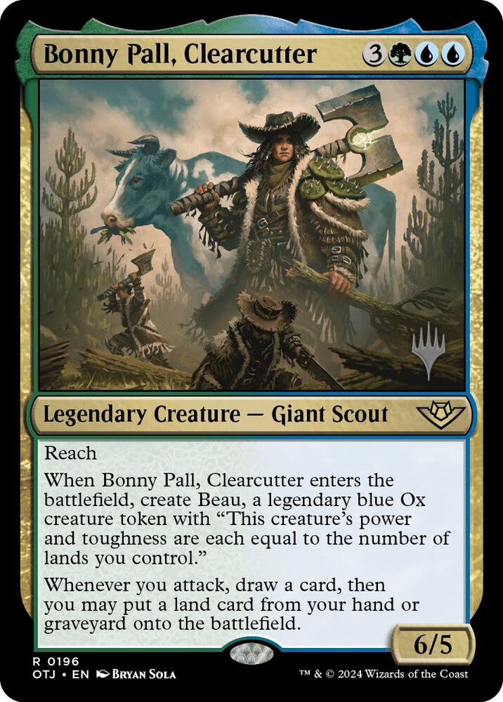 Bonny Pall, Clearcutter 196 card from Promo Pack: Outlaws of Thunder Junction