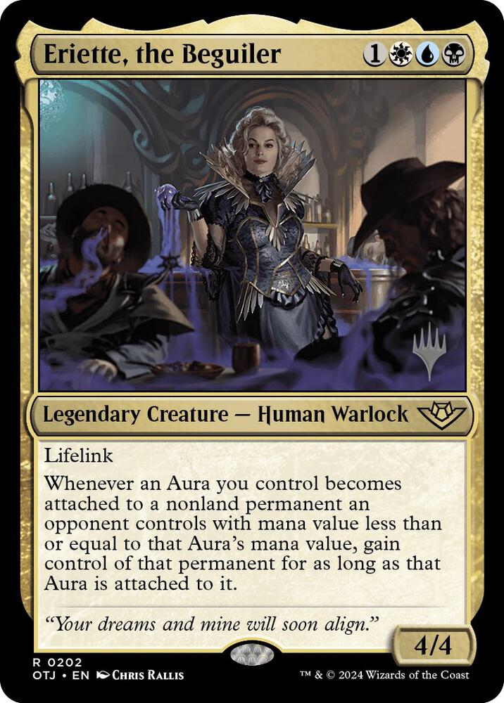 Eriette, the Beguiler 202 card from Promo Pack: Outlaws of Thunder Junction