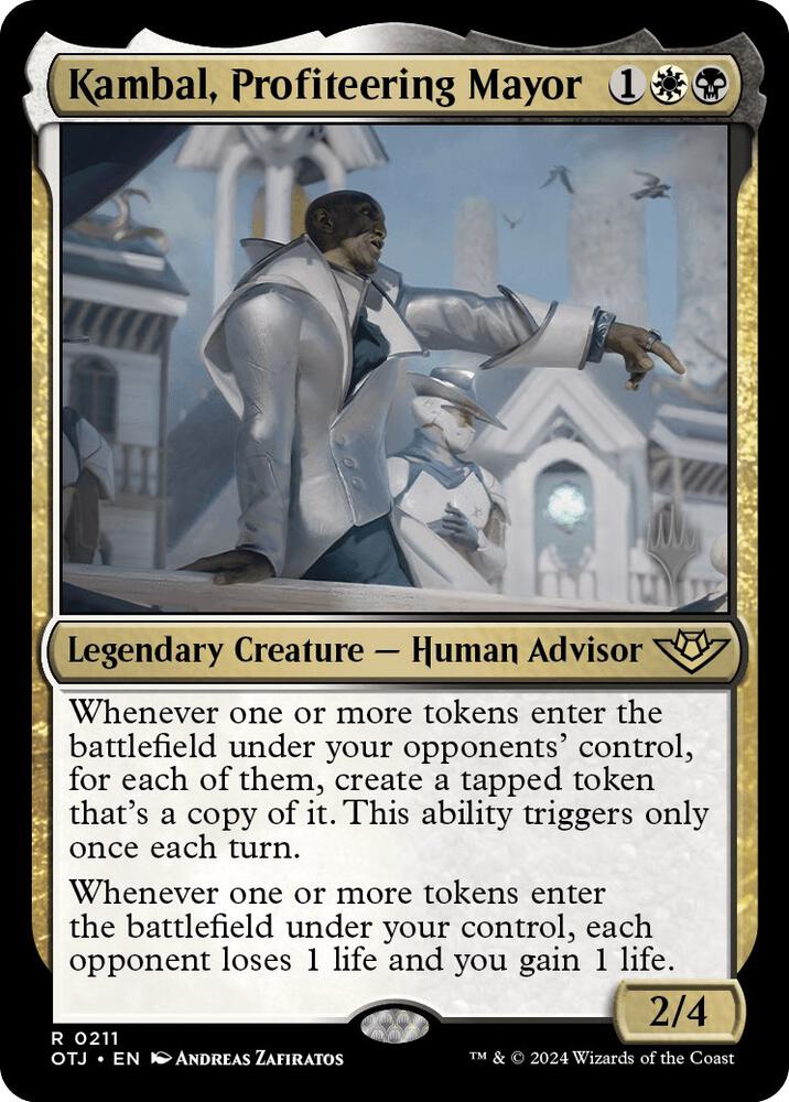 Kambal, Profiteering Mayor 211 card from Promo Pack: Outlaws of Thunder Junction