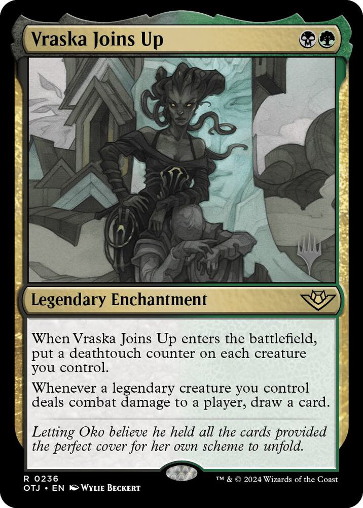 Vraska Joins Up 236 card from Promo Pack: Outlaws of Thunder Junction