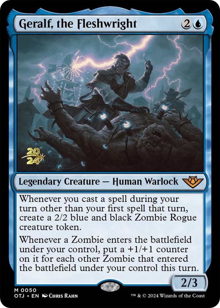 Geralf, the Fleshwright 50 card from Prerelease Cards