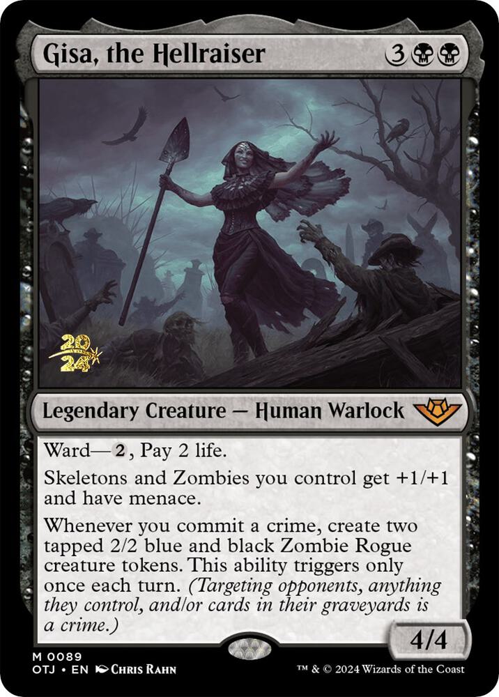 Gisa, the Hellraiser 89 card from Prerelease Cards