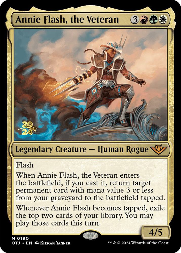 Annie Flash, the Veteran 190 card from Prerelease Cards