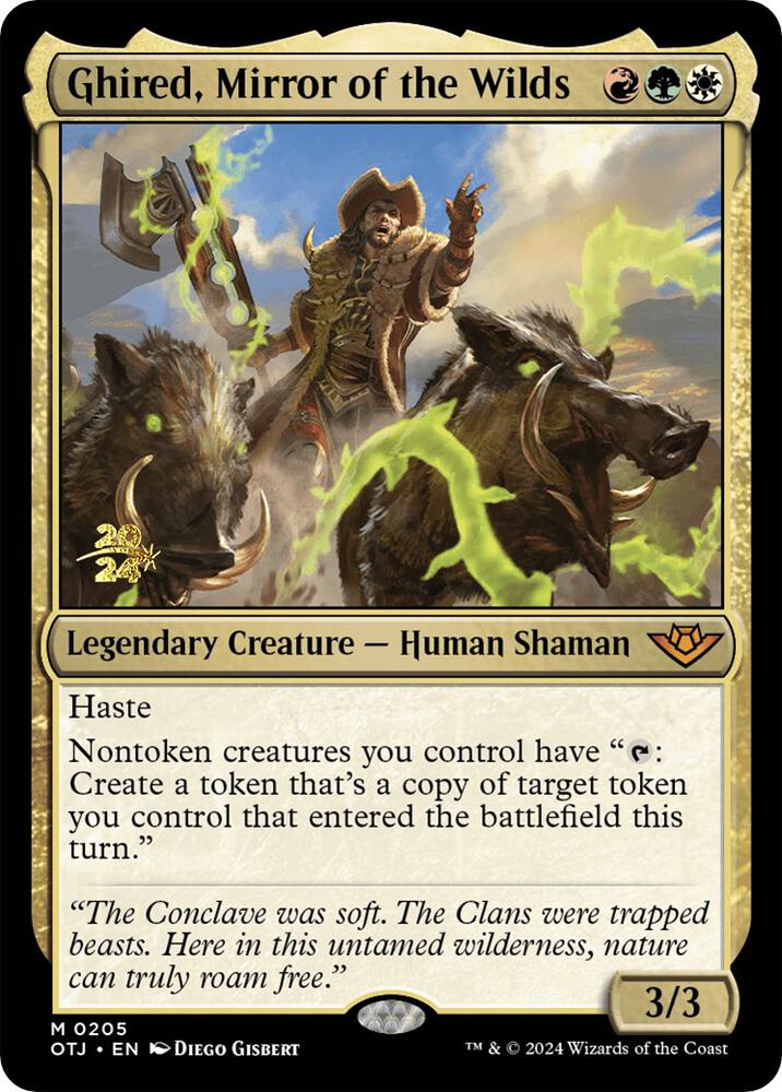 Ghired, Mirror of the Wilds 205 card from Prerelease Cards