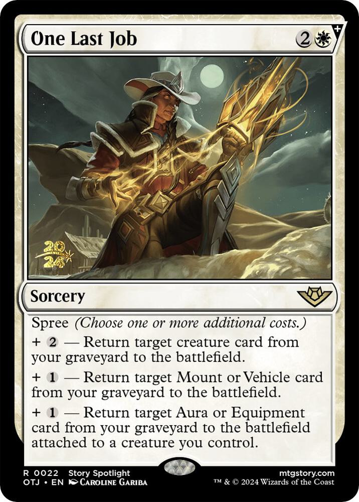 One Last Job 22 card from Prerelease Cards