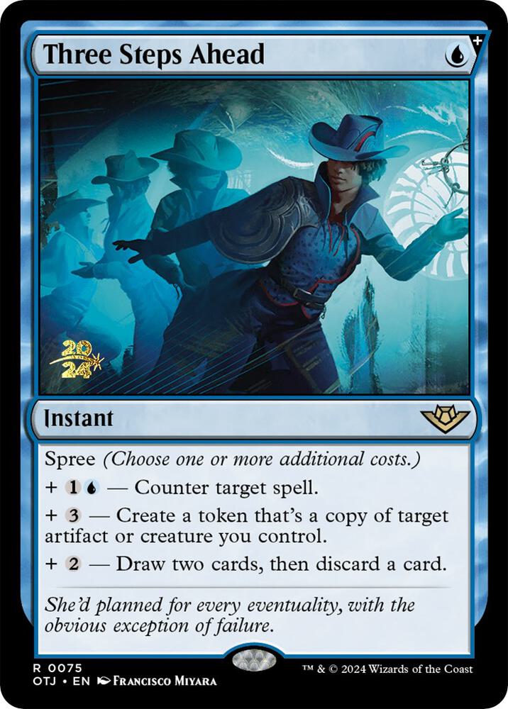 Three Steps Ahead 75 card from Prerelease Cards