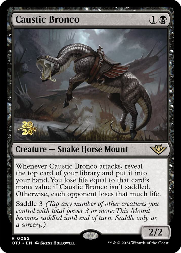 Caustic Bronco 82 card from Prerelease Cards