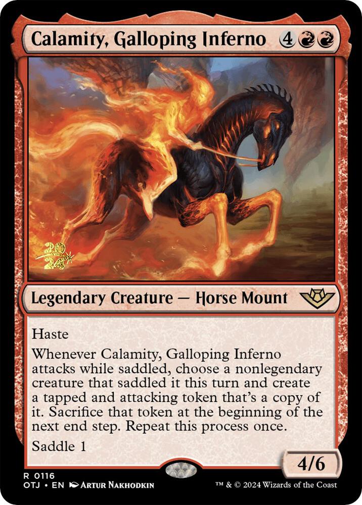Calamity, Galloping Inferno 116 card from Prerelease Cards