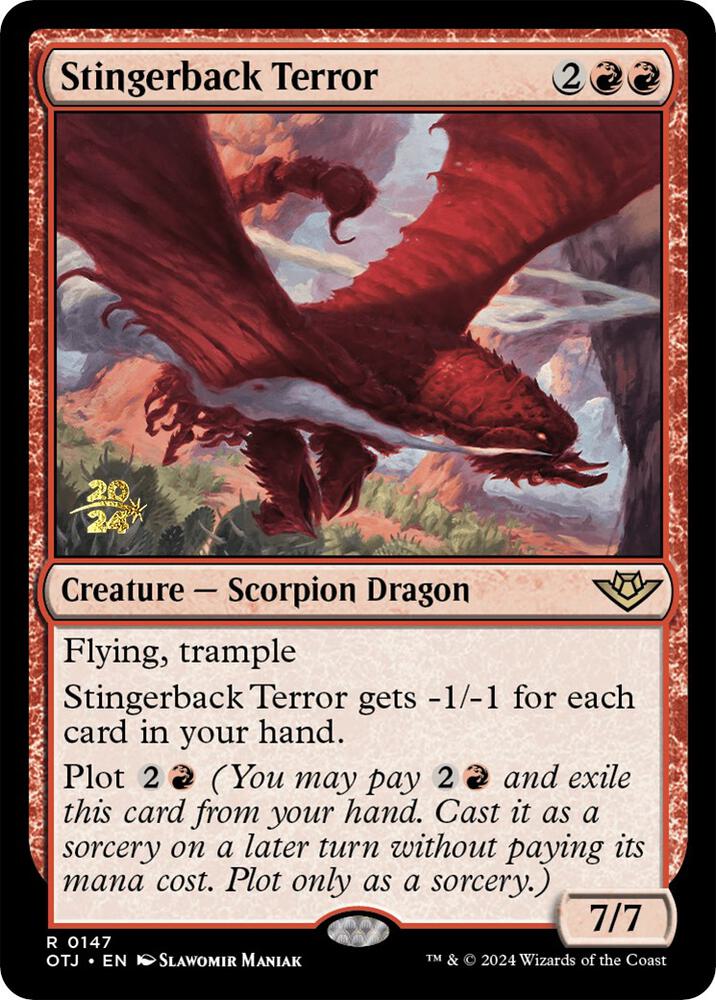 Stingerback Terror 147 card from Prerelease Cards