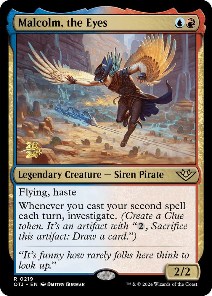 Malcolm, the Eyes 219 card from Prerelease Cards