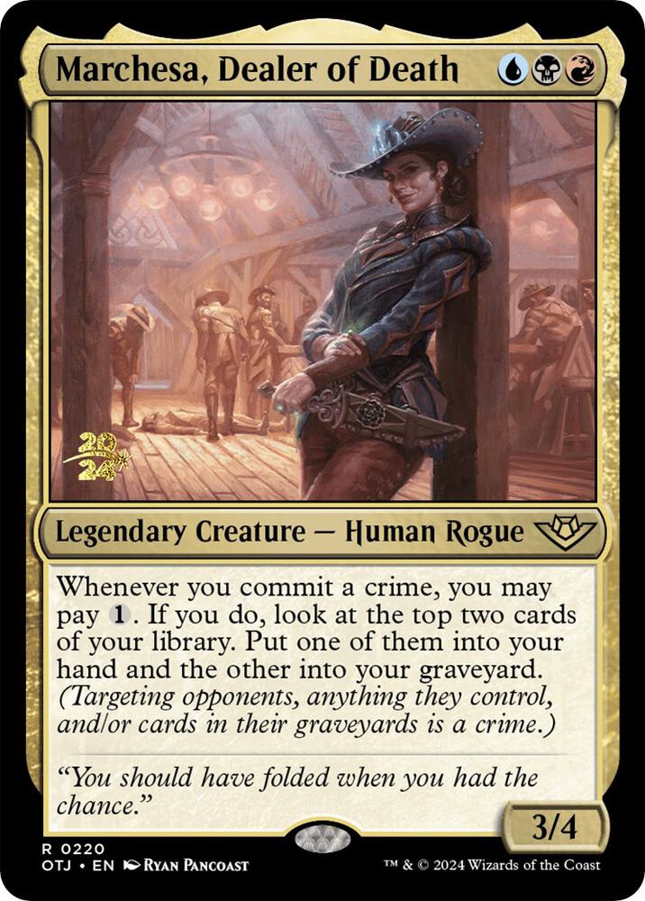 Marchesa, Dealer of Death 220 card from Prerelease Cards