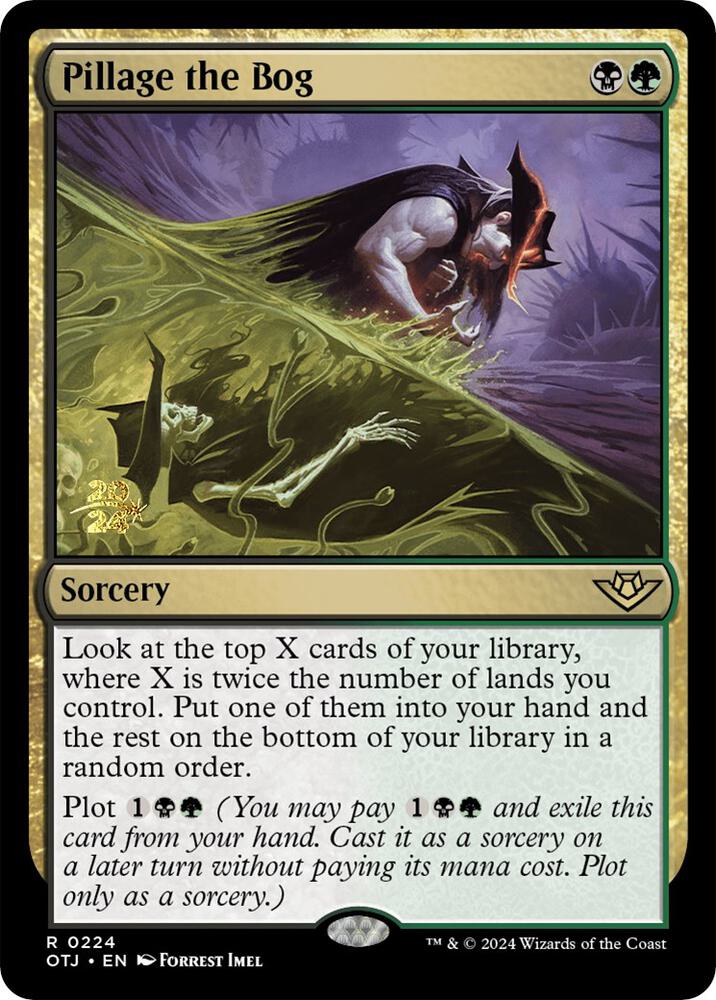Pillage the Bog 224 card from Prerelease Cards