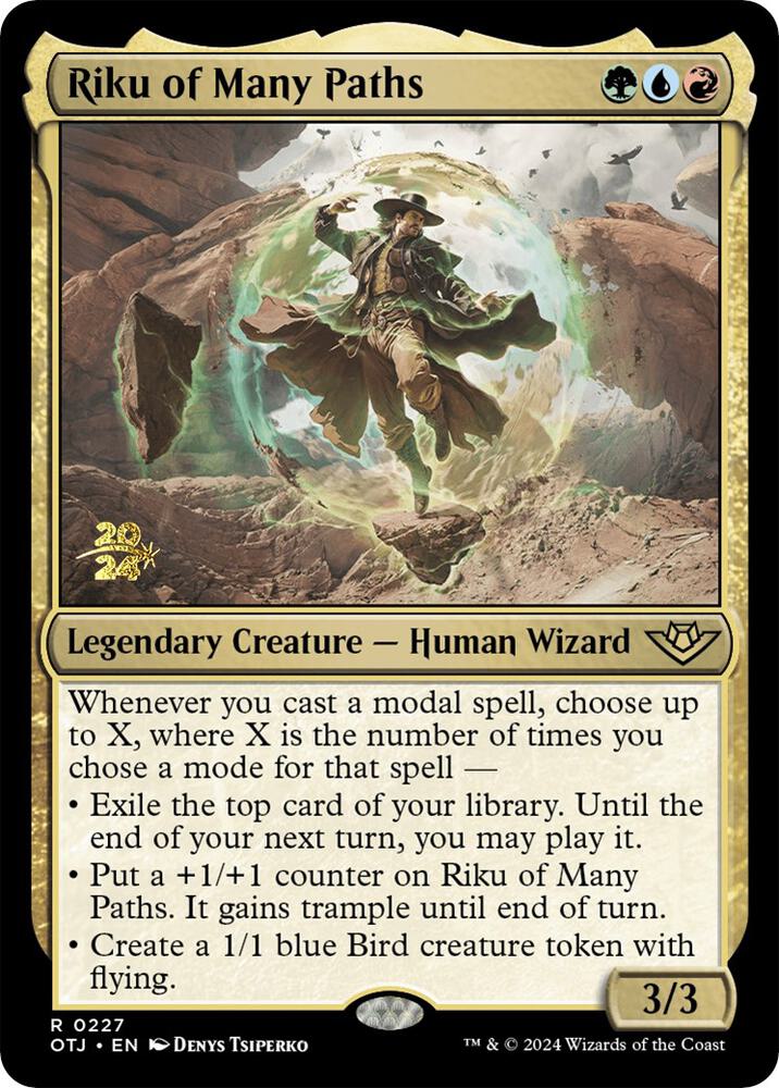 Riku of Many Paths 227 card from Prerelease Cards