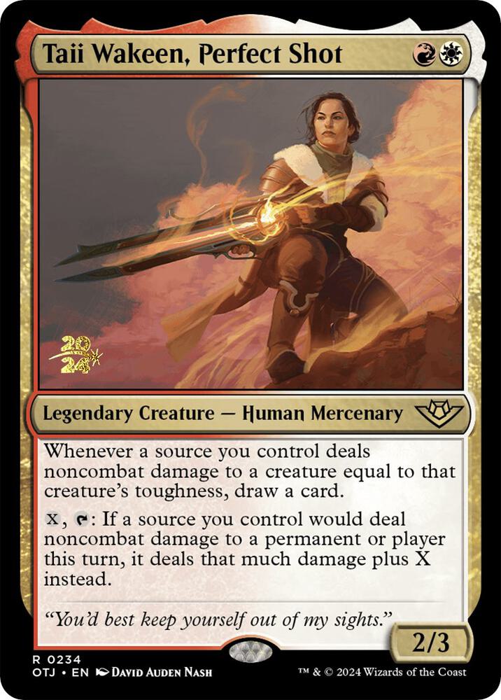Taii Wakeen, Perfect Shot 234 card from Prerelease Cards