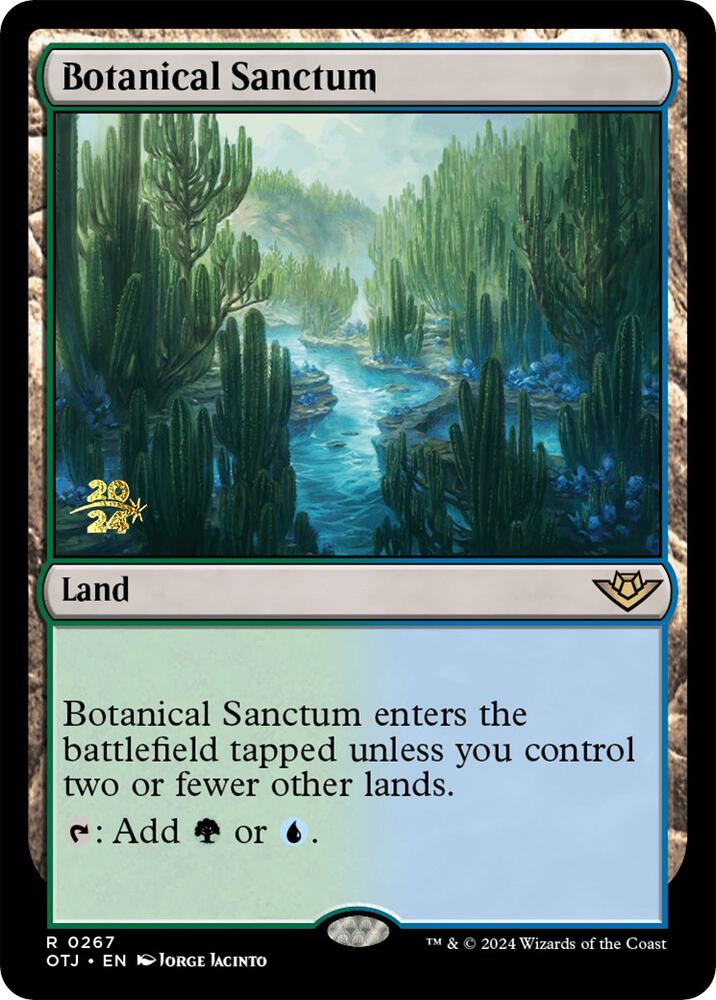 Botanical Sanctum (OTJ) 267 card from Prerelease Cards