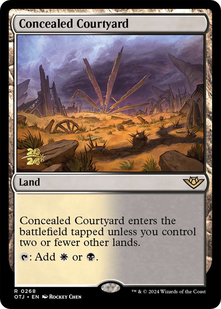 Concealed Courtyard (OTJ) 268 card from Prerelease Cards