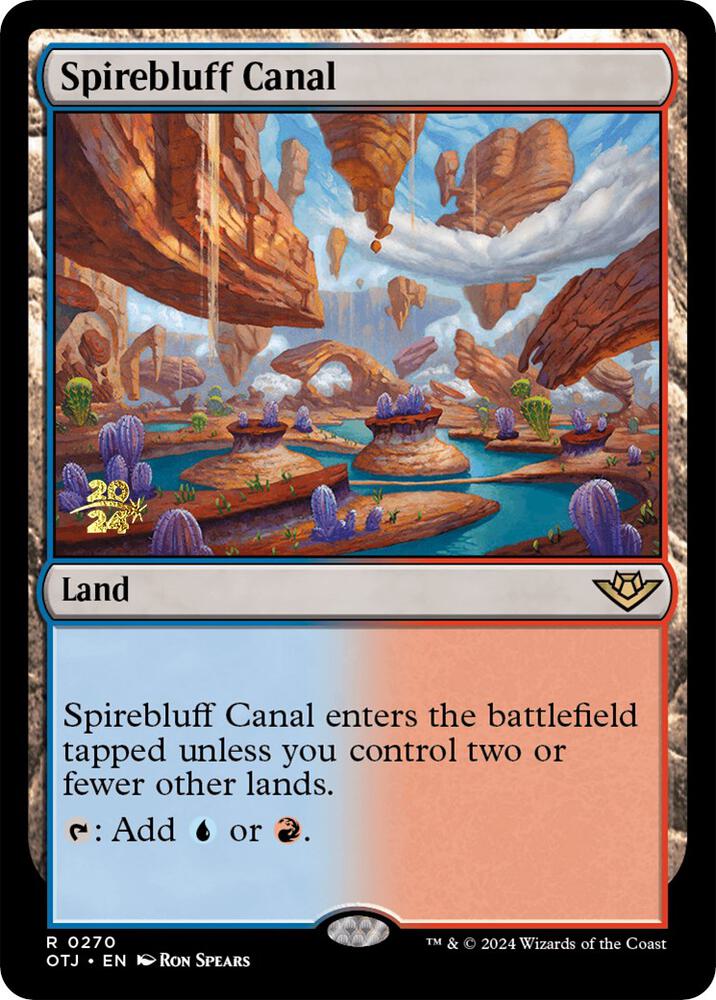 Spirebluff Canal (OTJ) 270 card from Prerelease Cards