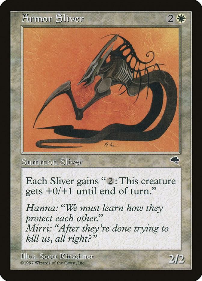 Armor Sliver 4 card from Tempest
