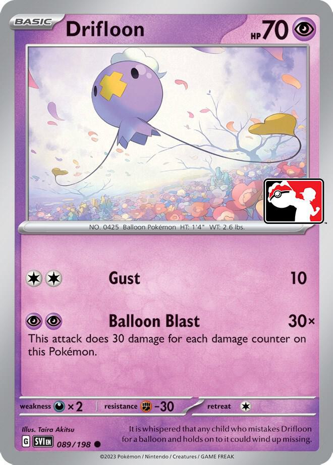 Drifloon 089/198 card from Prize Pack Series Cards