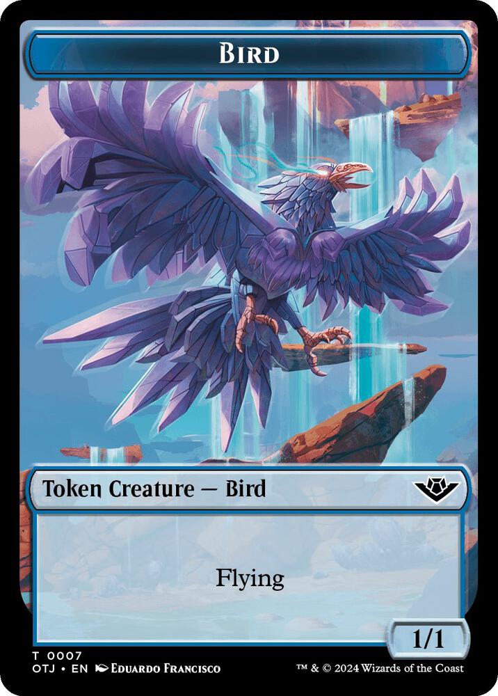 Bird Token 7 card from Outlaws of Thunder Junction