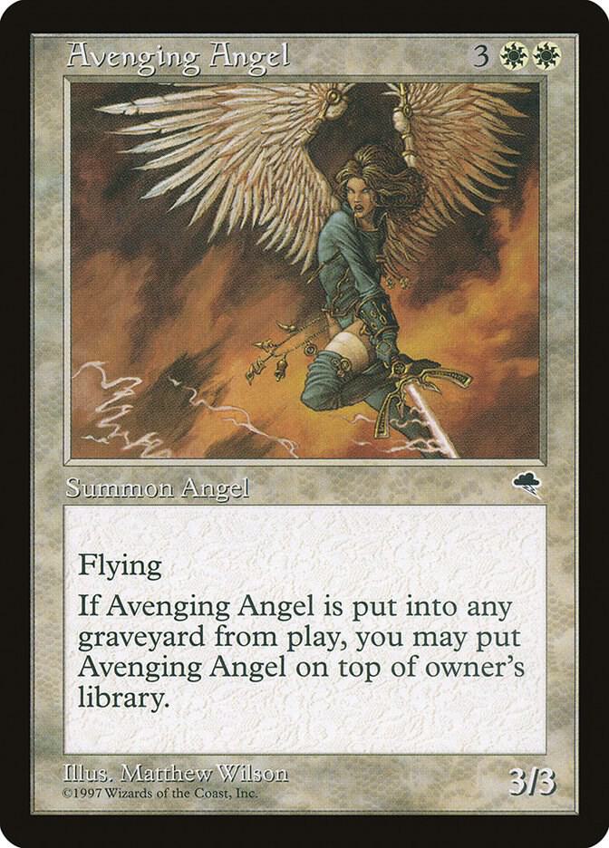 Avenging Angel 7 card from Tempest