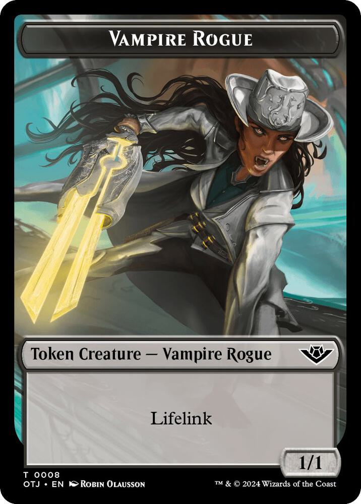 Vampire Rogue Token 8 card from Outlaws of Thunder Junction