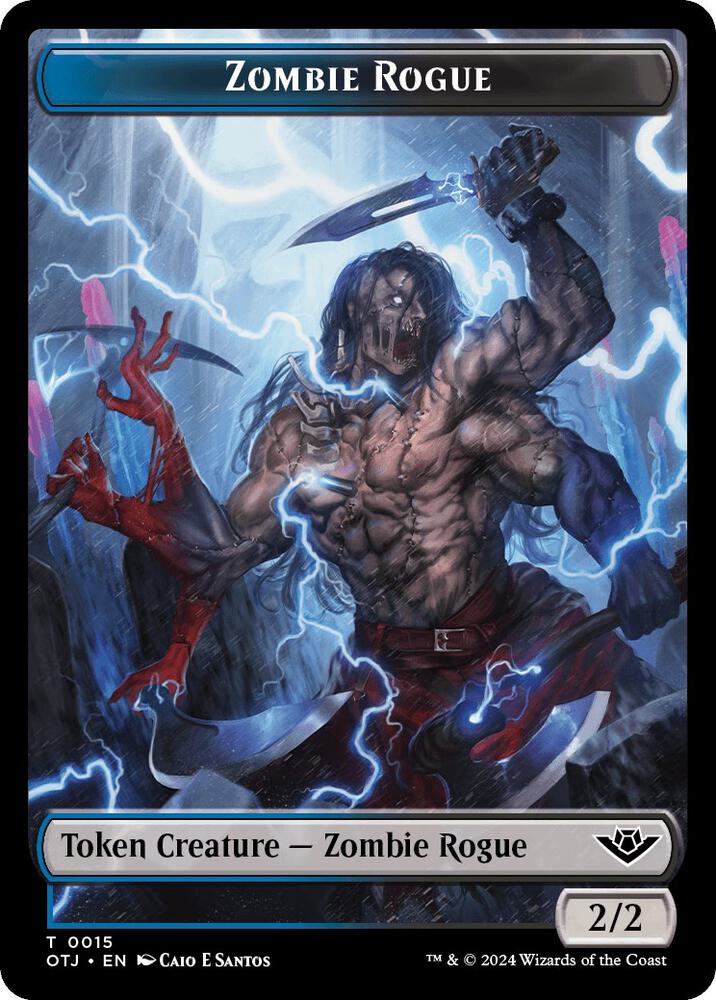 Zombie Rogue Token 15 card from Outlaws of Thunder Junction