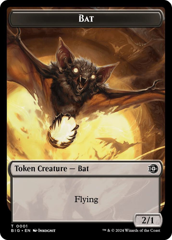 Bat Token 1 card from Outlaws of Thunder Junction: The Big Score