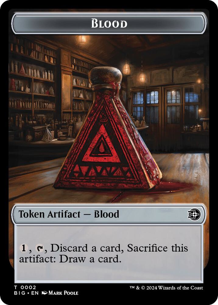 Blood Token 2 card from Outlaws of Thunder Junction: The Big Score
