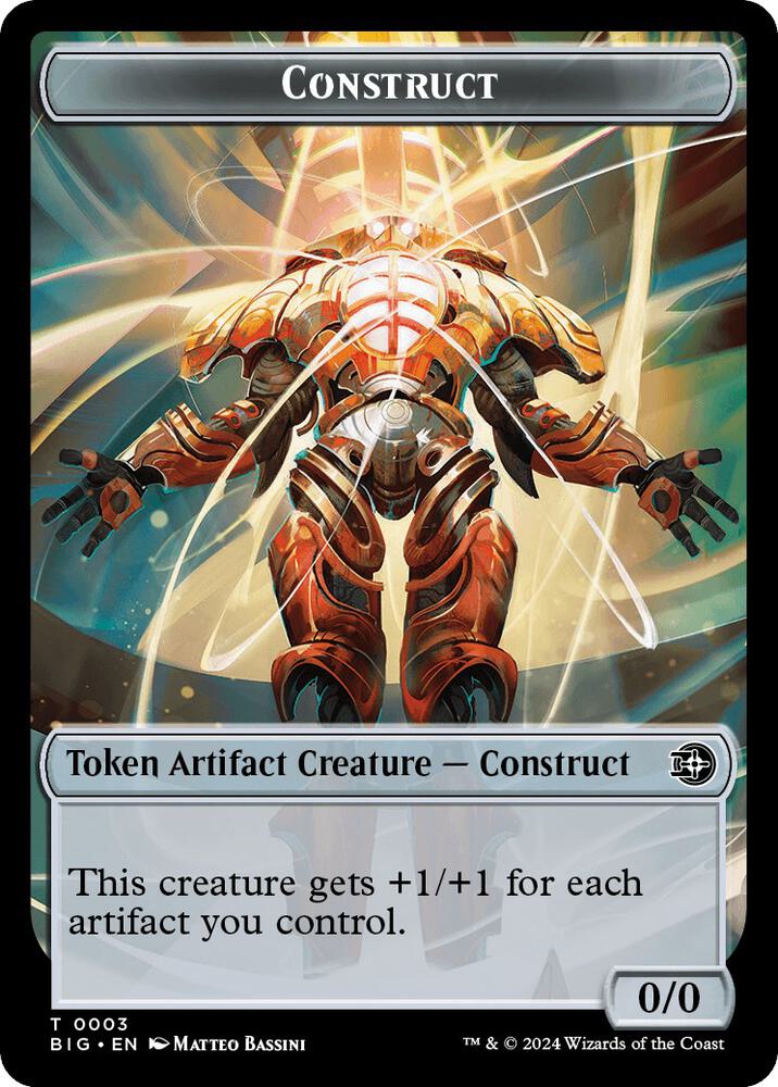 Construct Token 3 card from Outlaws of Thunder Junction: The Big Score