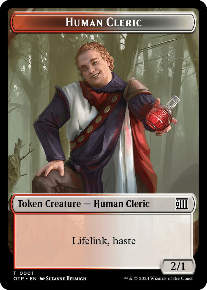 Human Cleric Token 1 card from Outlaws of Thunder Junction: Breaking News