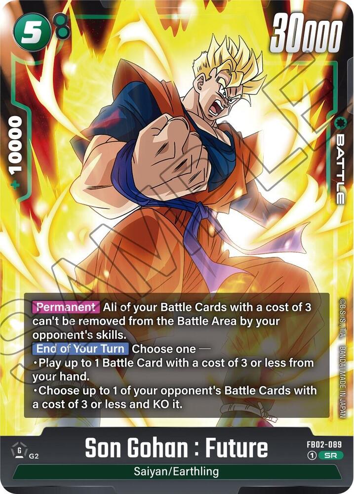 Son Gohan : Future FB02-089 card from Blazing Aura